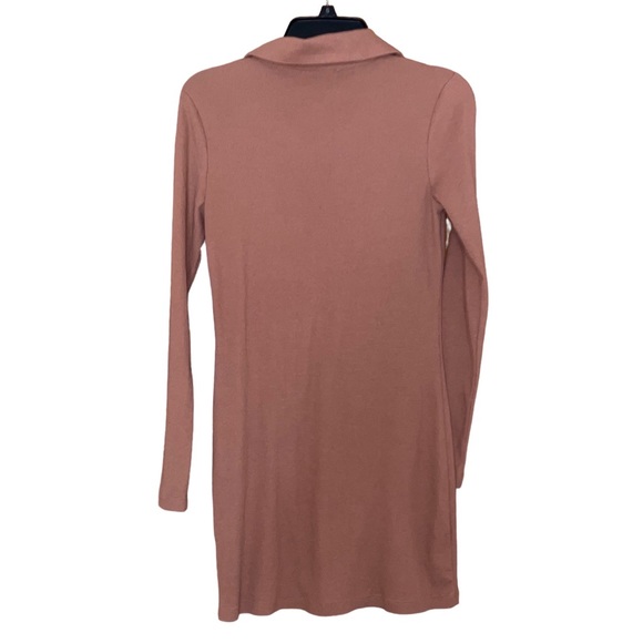 NWT BP Blush Pink Collared Button Up Mini Dress - Picture 3 of 8